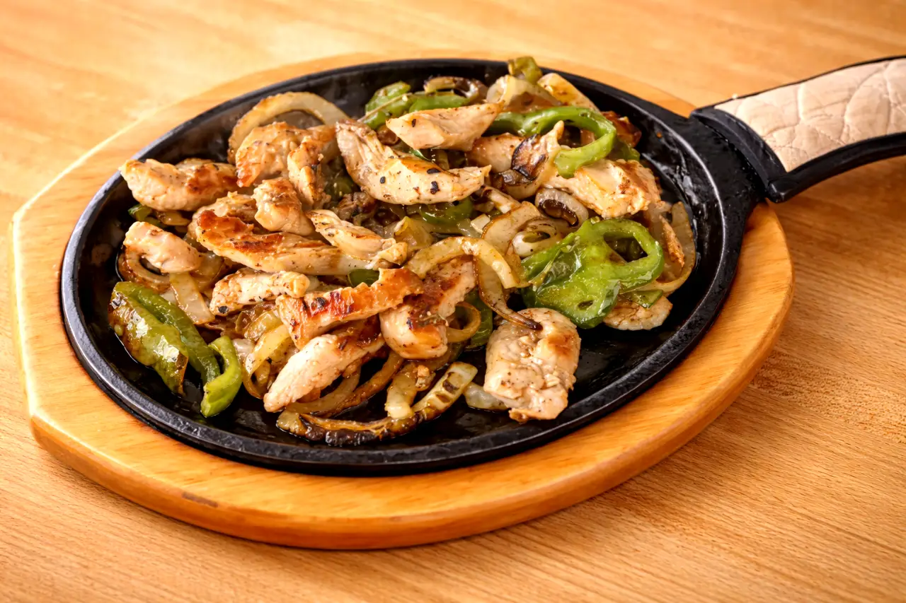 Fajitas de pollo, los lunes